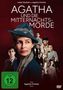"AGATHA UND DIE MITTERNACHTSMORDE" oben, Frau mit blauem Hut im Vordergrund, FSK 12 Symbol unten links., DVD