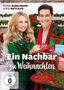 Text: "Ein Nachbar zu Weihnachten", FSK 0, Hallmark Channel Weihnachtsfilm. Zwei Personen lächeln, halten Geschenke.