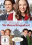 „Verliebt im Weihnachtspalast“ mit Aaron Tveit und Laura Osnes. Ein winterliches Setting mit einem Schloss im Hintergrund., DVD
