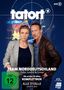 „Team Norddeutschland“ und „alle 17 Fälle“. Zwei ernste Personen in Freizeitkleidung, blaue Hintergrundgrafik., 9 DVDs