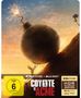 „4K ULTRA HD + BLU-RAY”, „COYOTE VS ACME”, „HDR”. Zeichnung: Kojote rollt große Bombe Hügel hoch, Vogel beobachtet., 1 Ultra HD Blu-ray und 1 Blu-ray Disc