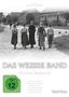 Text: "Ein Film von Michael Haneke, Das weiße Band, Eine deutsche Kindergeschichte, FSK ab 12, Vorab-Cover."  
Bildbeschreibung: Fünf Kinder in alten Kleidern auf einer Dorfstraße in Schwarz-Weiß., 1 Blu-ray Disc und 1 DVD