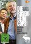 „Die Rosenheim-Cops“, Staffel 25. Schauspieler: Dieter Fischer, Igor Jeftić. Zwei Männer schauen in die Ferne. Logo von ZDF.