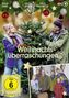 "Weihnachtsüberraschungen" steht groß in der Mitte. Zwei Personen schmücken einen Weihnachtsbaum, darunter Fotos von sechs Personen., DVD