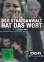 „DER STAATSANWALT HAT DAS WORT 09 1984-1985“ mit Bildern von Gesichtern und einem FSK 12-Logo. Unten rechts: „DDR TV-Archiv Krimi“., 2 DVDs