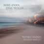 Text: "INGRID JENSEN STEVE TRESELER INVISIBLE SOUNDS: FOR KENNY WHEELER". Ein unscharfer Strand mit einem Trompeter., 2 LPs