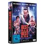 "Best of the Best Teil I-IV" auf DVD-Hülle. Darauf kämpferische Männer, teils mit Waffen. FSK 16 Symbol unten links., 4 DVDs