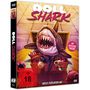 Text: "Doll Shark", "Mit deutscher Synchro", "FSK ab 18", "Dieses Plüschtier hat Biss...". Illustration eines Hais in einer Spielzeugkiste., DVD