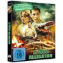 "2025 Remastered Edition", "Der Horror-Alligator", FSK 16. Illustration von Personen, einem Alligator und brennender Stadt.
