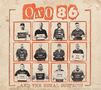 "Oxo 86" oben, darunter zwölf schwarz-weiße Fotos mit Namen und Titeln, "…and the usual suspects" am unteren Rand., LP