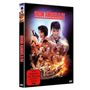 „IRON ANGELS IV“ in großen roten Buchstaben. Illustrationen von bewaffneten Personen und Explosionen. „Nicht freigegeben unter 18 Jahren“ Hinweis., DVD