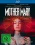 "Mother Mary" in großen weißen Buchstaben. Frau in rotem Kleid schwebt elegant, grünes FSK 12 Siegel unten links.