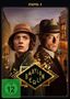 Oben steht "STAFFEL 5", darunter "BABYLON BERLIN" in einem schwarzen Diamant. Zwei Personen in 1920er-Kleidung., 3 DVDs