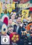 Oben steht "RENTAL FAMILY". Darunter sieht man fröhliche Menschen in Tierkostümen und mit bemalten Gesichtern., DVD
