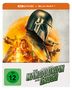 Oben steht "4K ULTRA HD + BLU-RAY", darunter "THE MANDALORIAN AND GROGU". Abgebildet sind ein Helmträger und eine grüne Figur.