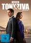 "NCIS TONY & ZIVA SEASON 1" stehen Rücken an Rücken, Hintergrund: Brücke bei Sonnenuntergang, FSK 16 Hinweis., 3 DVDs