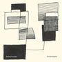 "Kessoncoda" unten links, "Outerstate" unten rechts. Geometrische Formen und Linien, überwiegend schwarz und weiß., LP