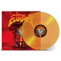 Auf rotem Hintergrund ein Schriftzug "PIECE OF TIME". Eine orangefarbene Vinyl-Schallplatte zeigt ein Uhr-Symbol., LP