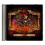 "The Gloom in the Corner | Royal Discordance" steht unten. Eine düstere Illustration mit Ritter, Vogel, Rahmen und Flammen., CD