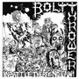 "Bolt Thrower. In Battle There is No Law." Illustration von grotesken, kriegerischen Figuren und Schädeln in düsterem Stil., CD