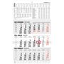 3-Monatskalender groß 2026 - Büro-Kalender 30x48,8 cm (geöffnet) - mit Datumsschieber - Zettler - 954-0011, Kalender