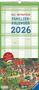 : Ali Mitgutsch Familienkalender 2026- Wandkalender - Familienplaner mit 5 Spalten - Format 22 x 49,5 cm, KAL