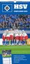 HSV Fanplaner 2026, Vorjahresabbildung. Logo oben. Fußballer im Kreis, blaue Fahnen im Hintergrund. Kalender unten.
