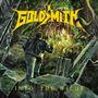 "GOLDSMITH" in gelber Schrift, "INTO THE WILDS" unten. Illustration: Mann in Ruinen, bedroht von einem riesigen Monster., CD