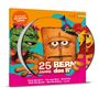 Brotausschnitt, 25 Jahre Bernd das Brot, bunte Cartoon-Figuren, Texte: Tanzt das Brot, Ich sage Nein, Bielefeld, u.v.m., LP
