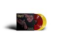 „Graveside Confessions“, Cover mit Skelett auf rotem Arm, zwei Vinyls: rot und gelb.