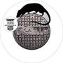 Der Text beschreibt eine "LIMITED EDITION PICTURE DISC". Ein rundes Gittermuster und eine schwarze Silhouette einer Ratte., Single 12"