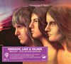 Text: "EMERSON, LAKE & PALMER TRILOGY - 2CD DELUXE EDITION". Illustration mit drei nebeneinanderstehenden Gesichtern.