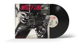 „Mötley Crüe - Too Fast for Love“, Nahaufnahme einer Hand in Leder und Metall auf einem Albumcover., LP