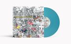 Text: "DANCE GAVIN DANCE - DOWNTOWN BATTLE MOUNTAIN II." Illustration einer lebhaften, surrealen Stadtansicht., LP