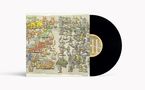 "Instant Gratification" oben und "Dance Gavin Dance II Side B" auf schwarzer Vinyl. Illustration mit Tieren und Robotern., LP