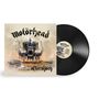 "Motörhead" und "Aftershock" stehen auf einem Schallplattencover, das ein bedrohliches Monster zeigt., LP