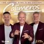 "DIE GROSSE JUBILÄUMS-EDITION", "Calimeros", "TELAMO", "2 CDs". Drei lächelnde Männer in burgunderroten Jacketts., 2 CDs