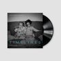 Text: "JULIAN & ROMAN WASSERFUHR", "TIMELINES", "SCHNAFF RECORDS", "SR001". Schwarz-Weiß-Bild von zwei Kindern mit Flaschen., LP