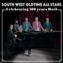 „SOUTH WEST OLDTIME ALL STARS - Celebrating 100 years Hot5.“ Fünf Männer in Anzügen stehen um einen Flügel., CD