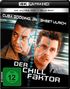 "Der Chill Faktor" in Weiß, Gesichter von zwei Männern mit Fadenkreuz, oben "Cuba Gooding, Jr.", "Skeet Ulrich", FSK 12., 1 Ultra HD Blu-ray und 1 Blu-ray Disc