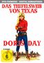 "Das Teufelsweib von Texas", "Doris Day", FSK 6. Illustration einer Frau mit Gewehr und Cowboyhut., DVD
