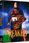 Text: "FREAKED", "FSK ab 12 freigegeben". 

Groteske, skurrile Figuren in fantasievollem Outfit, düstere Atmosphäre., 1 Blu-ray Disc und 1 DVD