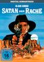 Oben steht "DIGITAL REMASTERED". Darunter "KLAUS KINSKI" und "SATAN DER RACHE". Illustration: Mann mit Hut zielt mit Revolver., DVD