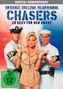 Oben steht "DIGITAL REMASTERED", darunter die Namen Tom Berenger, Erika Eleniak, William McNamara, Titel: "CHASERS". Darunter eine Frau in Handschellen zwischen zwei Marineoffizieren mit "SP"-Binden. Links "FSK ab 12"., DVD