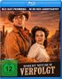Text: "Blu-ray-Premiere • In HD neu abgetastet", "Robert Mitchum", "Verfolgt", "FSK ab 12". Western-Szene mit Mann und Frau.
