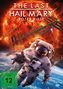 "THE LAST HAIL M.A.R.Y. ROTER RIESE" in großen Lettern, ein Astronaut greift ins Bild, Hintergrund roter Stern und Raumstation., DVD