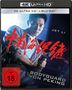 Text: "4K ULTRA HD + BLU-RAY", "JET LI", "BODYGUARD VON PEKING", "FSK ab 18". Illustration: Ein Mann mit Pistole., 1 Ultra HD Blu-ray und 1 Blu-ray Disc