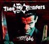 "Thee Flanders", "Evil" in Rot auf der Stirn eines Mannes, "The Spirit of 666". Dunkles, bedrohliches Design, Messer., CD