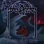 „HELHEIM”; „HEIDINDOMR OK MOTT”. Illustration: Wellen, Sturm, roter Himmel, nordisches Design., LP