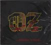 Der Text "...DECIBEL STORM..." erscheint unten. Großes "OZ"-Logo in der Mitte mit metallischen Elementen., CD